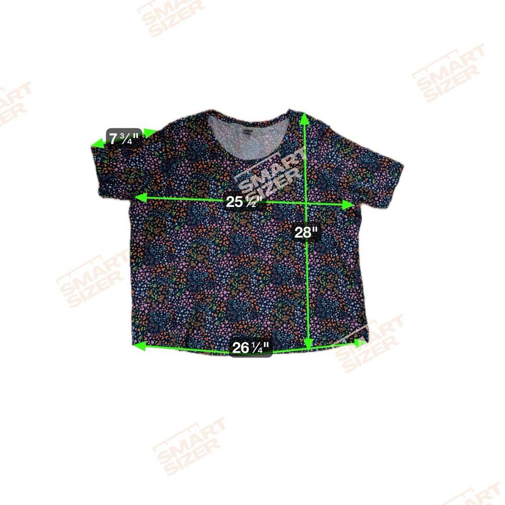 Lands end floral print Tee shirt size 3X